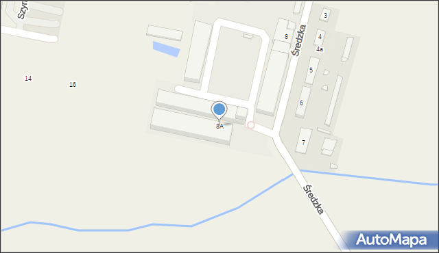 Kleszczewo, Średzka, 8A, mapa Kleszczewo