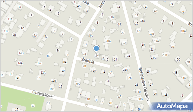 Kobyłka, Średnia, 3A, mapa Kobyłka