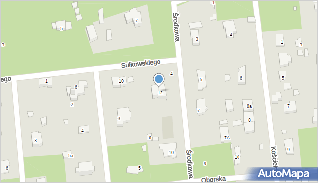 Konstancin-Jeziorna, Środkowa, 12, mapa Konstancin-Jeziorna