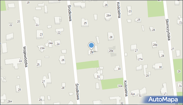 Konstancin-Jeziorna, Środkowa, 29, mapa Konstancin-Jeziorna