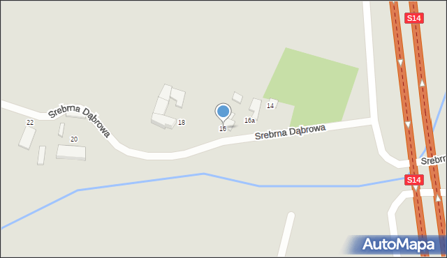 Konstantynów Łódzki, Srebrna Dąbrowa, 16, mapa Konstantynów Łódzki