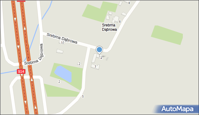 Konstantynów Łódzki, Srebrna Dąbrowa, 4, mapa Konstantynów Łódzki