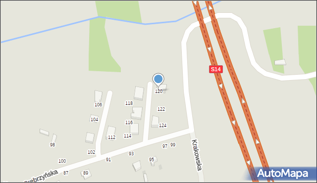 Konstantynów Łódzki, Srebrzyńska, 120, mapa Konstantynów Łódzki