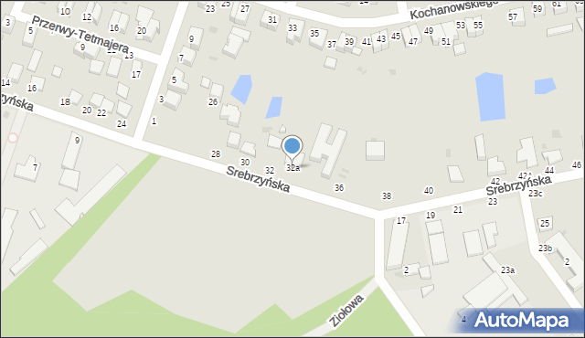 Konstantynów Łódzki, Srebrzyńska, 32a, mapa Konstantynów Łódzki