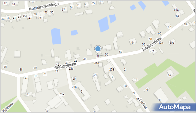 Konstantynów Łódzki, Srebrzyńska, 48, mapa Konstantynów Łódzki