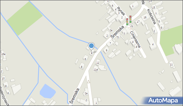 Kórnik, Śremska, 4, mapa Kórnik