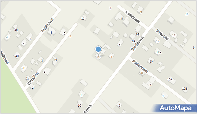 Korytów A, Środkowa, 1D, mapa Korytów A