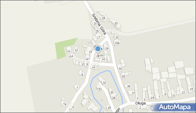 Krzanowice, Srebrna Góra, 19, mapa Krzanowice