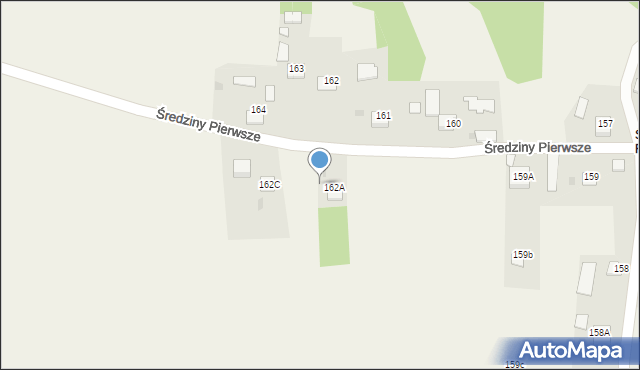 Ładna, Średziny Pierwsze, 162a, mapa Ładna