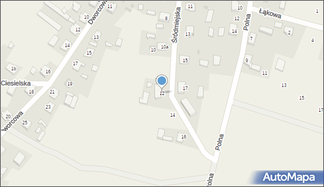 Lemierzyce, Śródmiejska, 12, mapa Lemierzyce