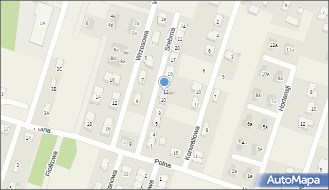 Lutynia, Srebrna, 11, mapa Lutynia