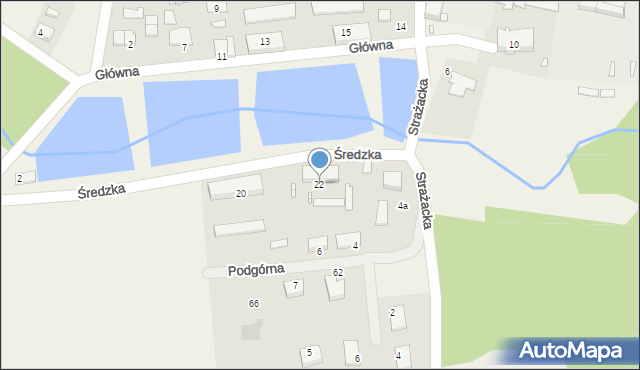 Mączniki, Średzka, 22, mapa Mączniki