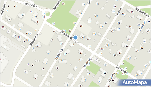 Magdalenka, Środkowa, 19, mapa Magdalenka