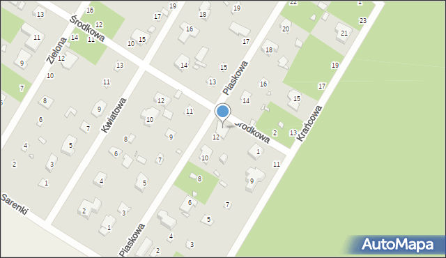 Magdalenka, Środkowa, 3, mapa Magdalenka