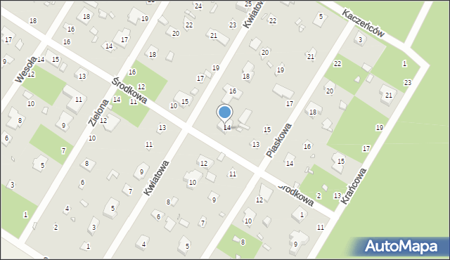 Magdalenka, Środkowa, 8, mapa Magdalenka