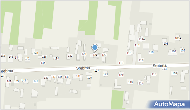 Marianka Rędzińska, Srebrna, 124, mapa Marianka Rędzińska