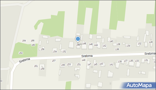 Marianka Rędzińska, Srebrna, 150, mapa Marianka Rędzińska