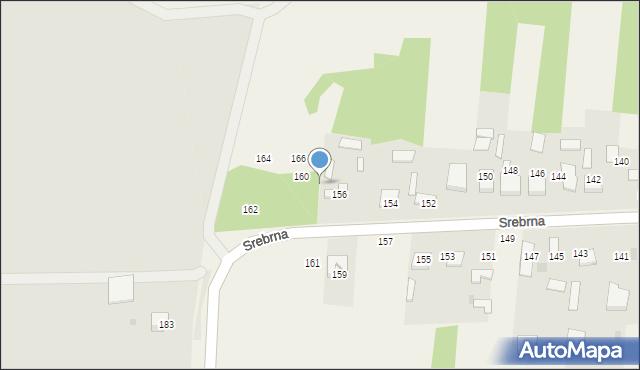 Marianka Rędzińska, Srebrna, 158, mapa Marianka Rędzińska