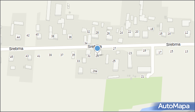 Marianka Rędzińska, Srebrna, 29, mapa Marianka Rędzińska