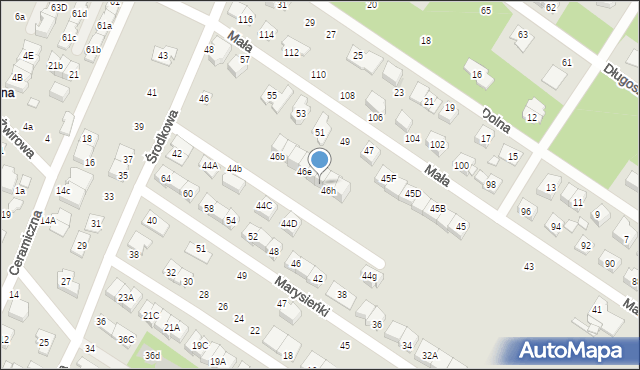 Marki, Środkowa, 46g, mapa Marki