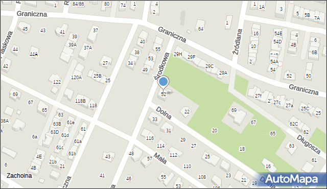 Marki, Środkowa, 52, mapa Marki