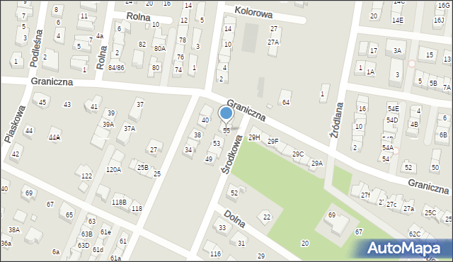 Marki, Środkowa, 55, mapa Marki