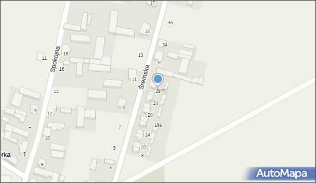 Mórka, Śremska, 28, mapa Mórka