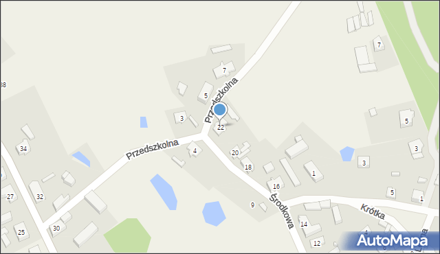 Murzynowo, Środkowa, 22, mapa Murzynowo