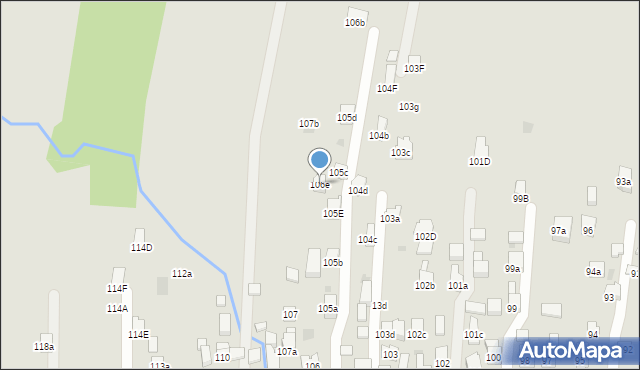 Myślenice, Średniawskiego Andrzeja, 106e, mapa Myślenice