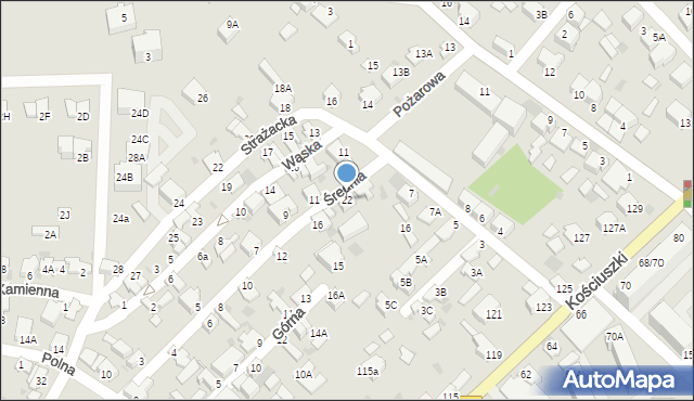 Myszków, Średnia, 22, mapa Myszków