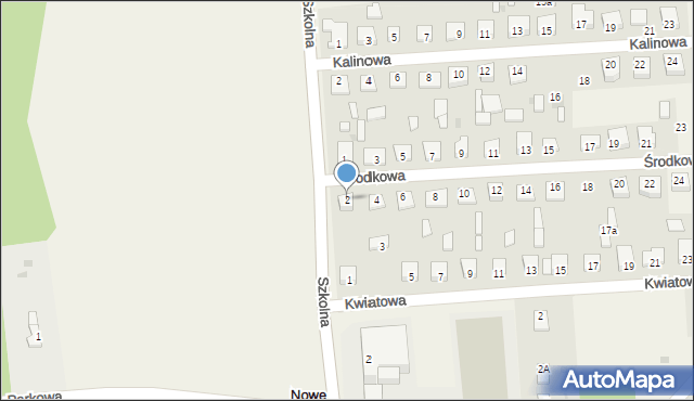 Nowe Miszewo, Środkowa, 2, mapa Nowe Miszewo