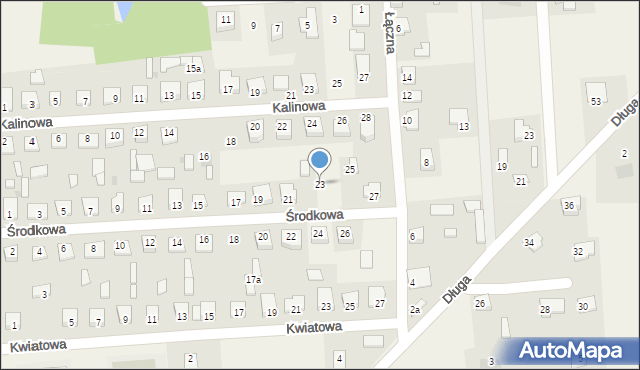 Nowe Miszewo, Środkowa, 23, mapa Nowe Miszewo