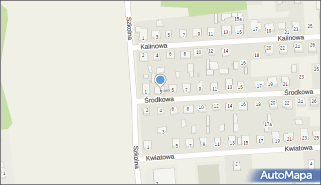 Nowe Miszewo, Środkowa, 3, mapa Nowe Miszewo