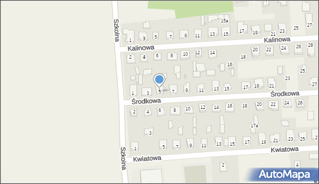 Nowe Miszewo, Środkowa, 5, mapa Nowe Miszewo