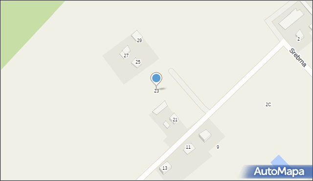 Nowy Dwór, Srebrna, 23, mapa Nowy Dwór