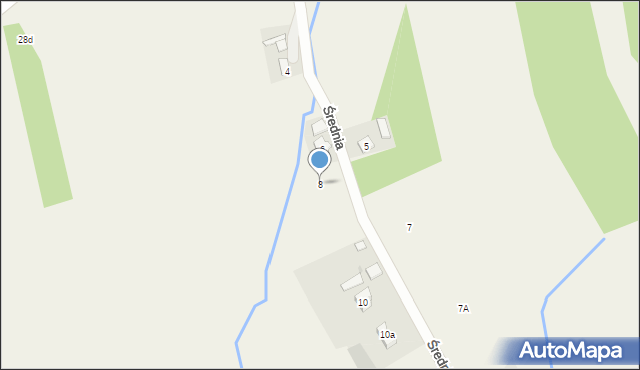 Odrzykoń, Średnia, 8, mapa Odrzykoń