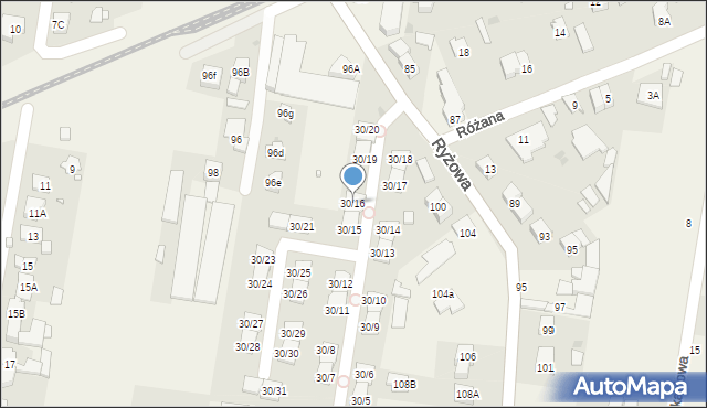 Opacz-Kolonia, Środkowa, 30/16, mapa Opacz-Kolonia