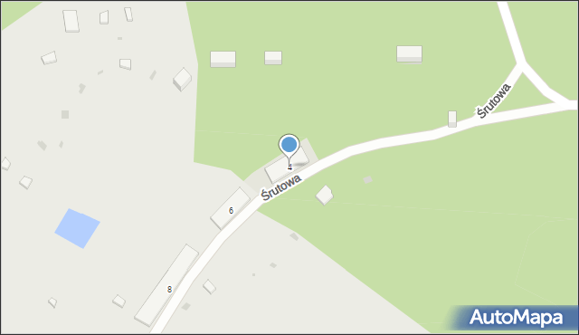 Pionki, Śrutowa, 4, mapa Pionki