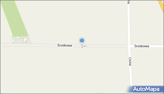 Platerów, Środkowa, 1, mapa Platerów