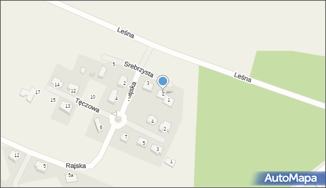 Płoty, Srebrzysta, 2, mapa Płoty