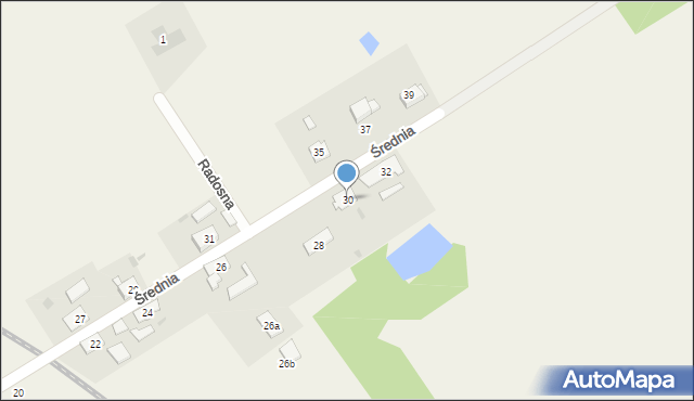 Pokój, Średnia, 30, mapa Pokój