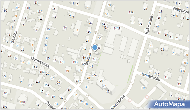 Radom, Średnia, 46, mapa Radomia