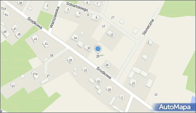 Radziwiłłów, Środkowa, 28, mapa Radziwiłłów