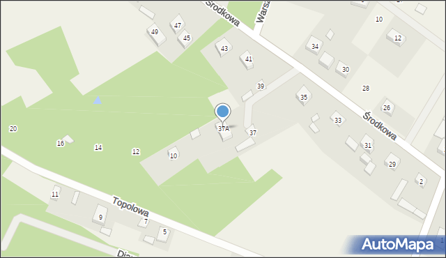 Radziwiłłów, Środkowa, 37A, mapa Radziwiłłów