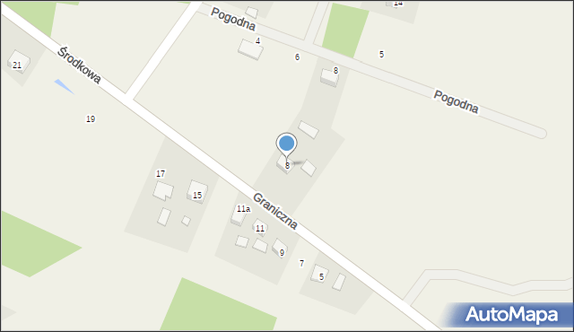 Radziwiłłów, Środkowa, 8, mapa Radziwiłłów