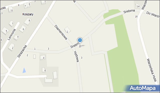 Rębiska, Srebrna, 10, mapa Rębiska