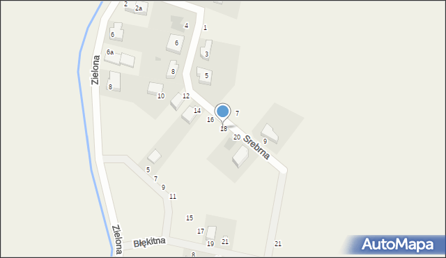 Redlica, Srebrna, 18, mapa Redlica