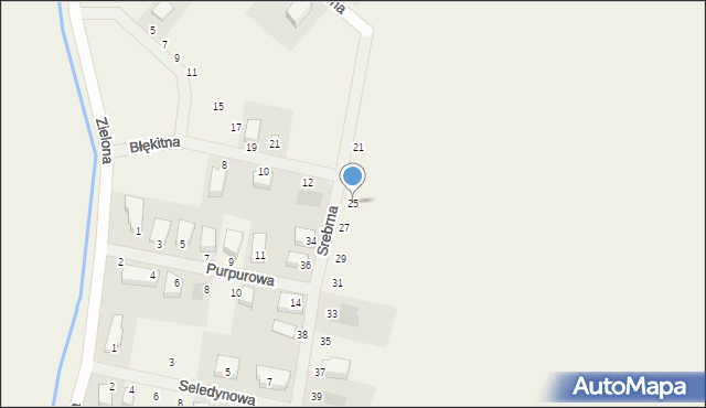 Redlica, Srebrna, 25, mapa Redlica