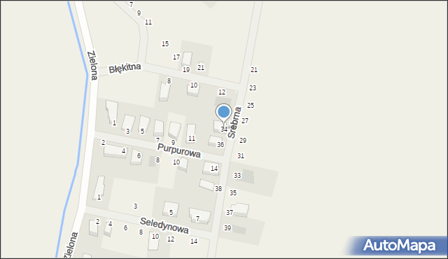 Redlica, Srebrna, 34, mapa Redlica