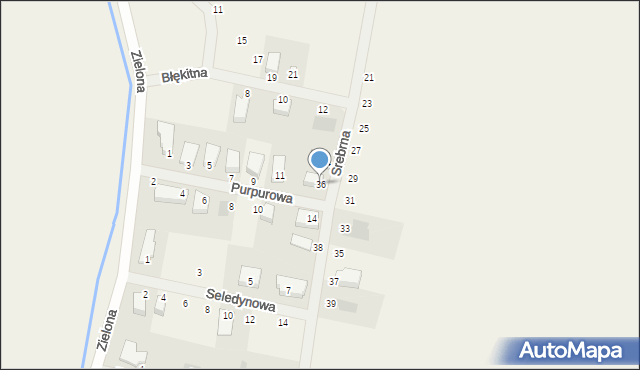 Redlica, Srebrna, 36, mapa Redlica